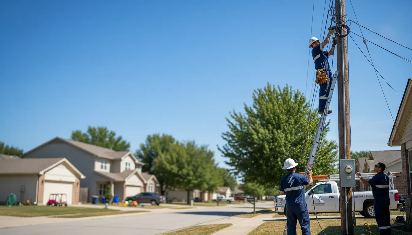 Residential electrician providing installation services in Fresno, OH